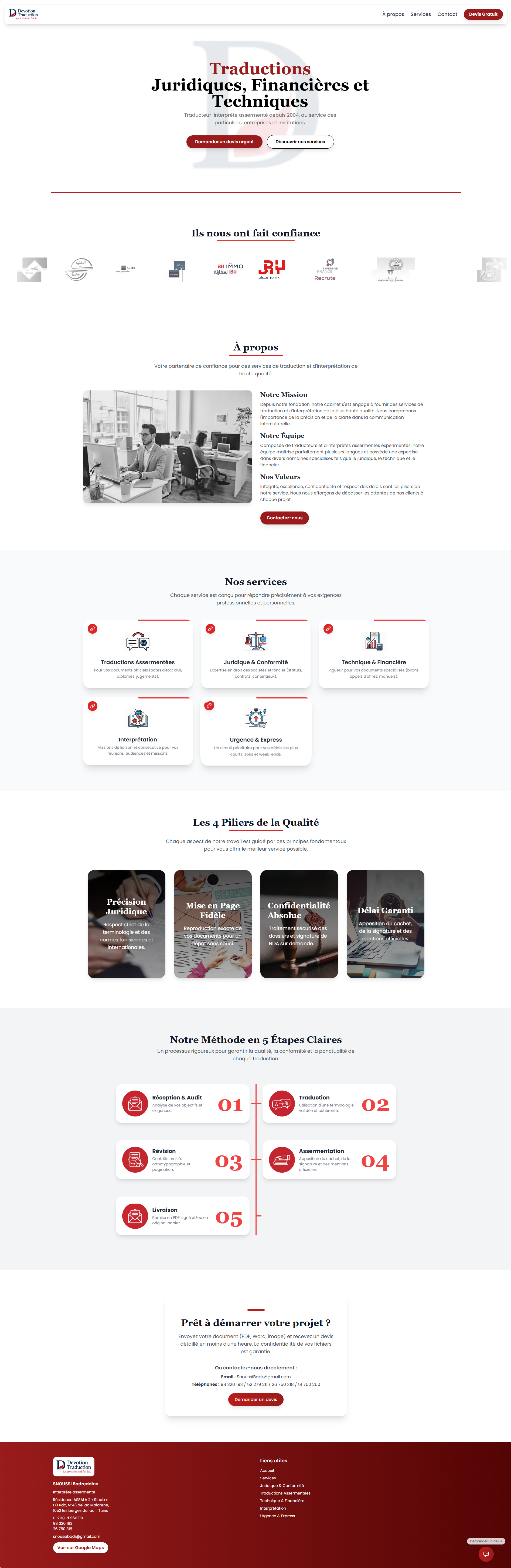 dtraduction.com Website